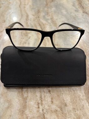 Dolce & Gabbana Men's Eyeglasses with Gold Accents, mod 5053 675 with brand case